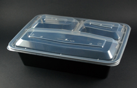 3 compartment food container