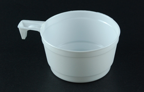 disposable plastic coffee cup